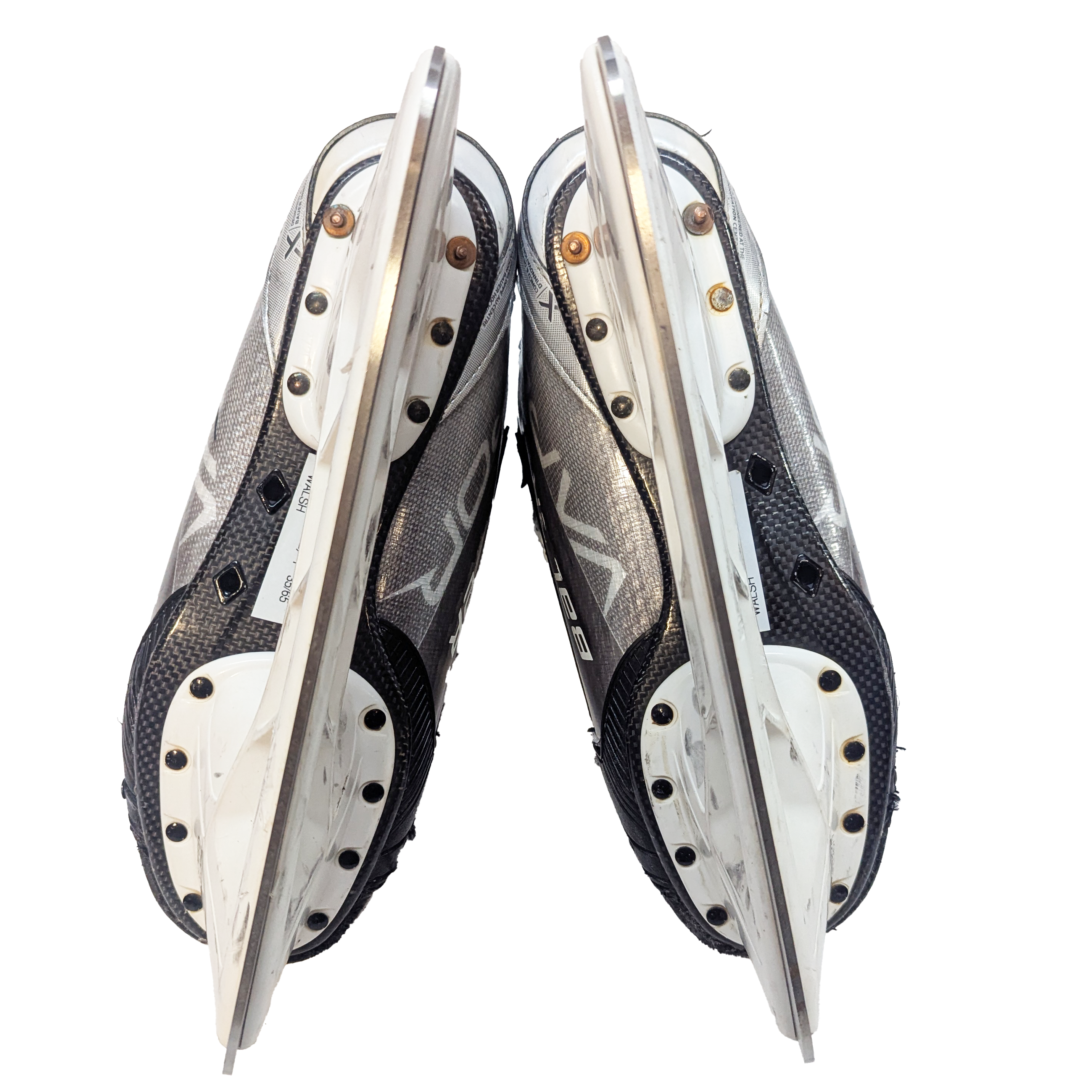 Bauer Vapor Hyperlite - Patins de hockey AHL Pro Stock d'occasion - Taille 8,5